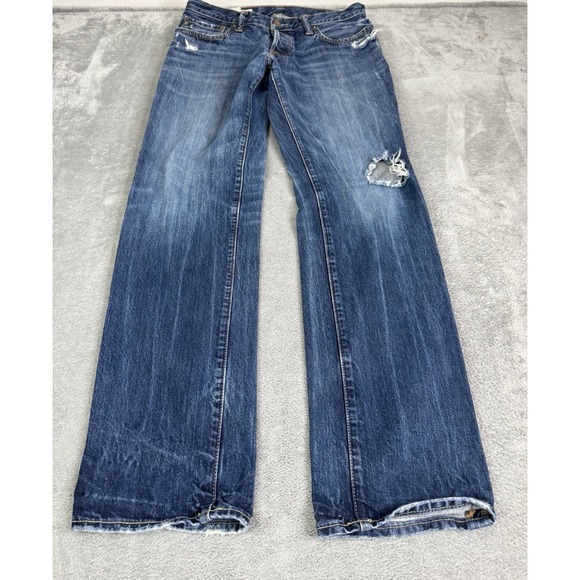 Abercrombie & Fitch Slim Straight Jeans Men's Size 32x32 Blue - Picture 1 of 16